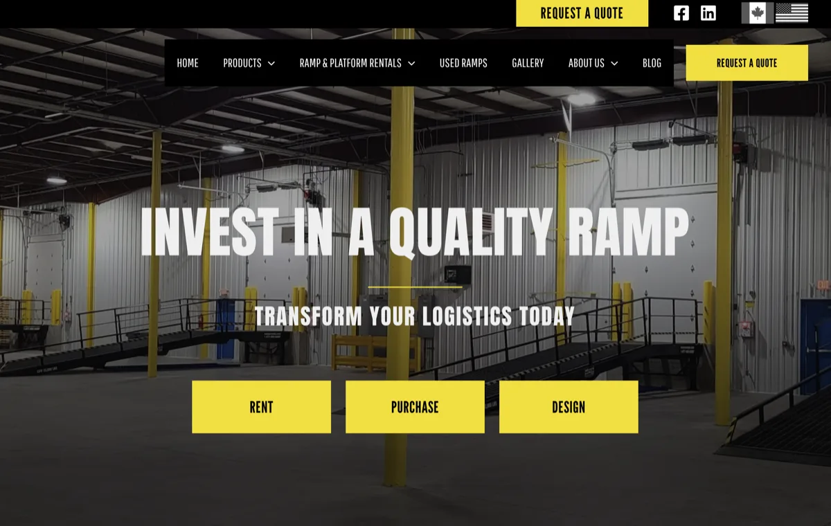 Nation Ramps industrial loading dock solutions - professional ramp manufacturing and rental